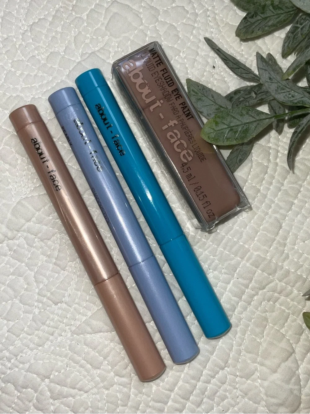 about:face Metallic Eyeliner Trio — Blue, Silver, Bronze